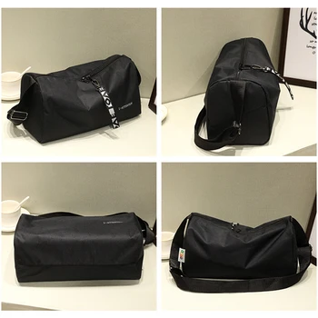 Portable Fitness Travel Handbag Multifunction Fashion Sport Gym Storage Bag 600D Nylon Adjustable Strap for Men Women 5
