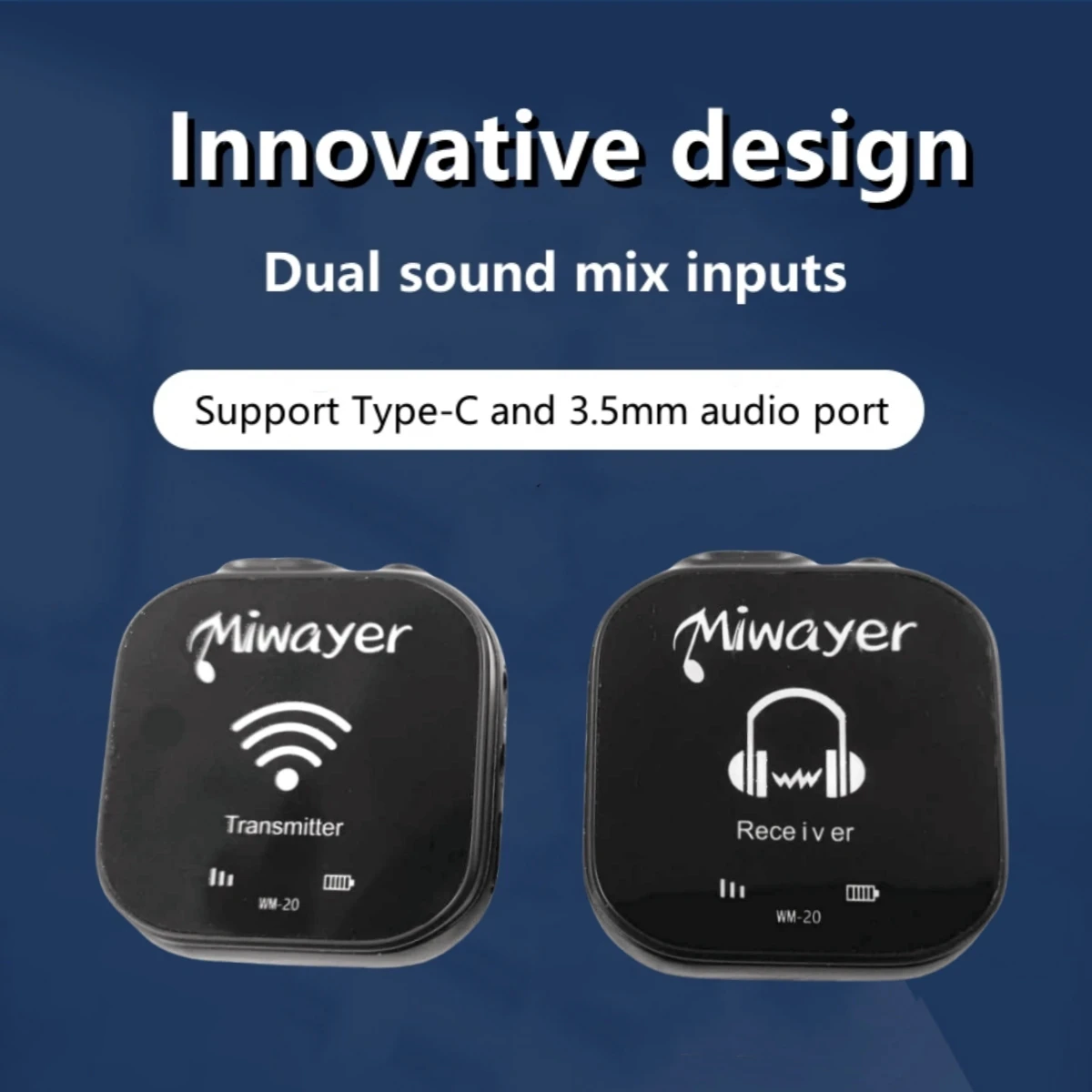 Musical Instruments Accessories Wireless Guitar Transmitter Miwayer 5.8G Wireless In Ear Monitor System Transmitter Receiver System IEM with Transmitter Receiver Automatic Pairing