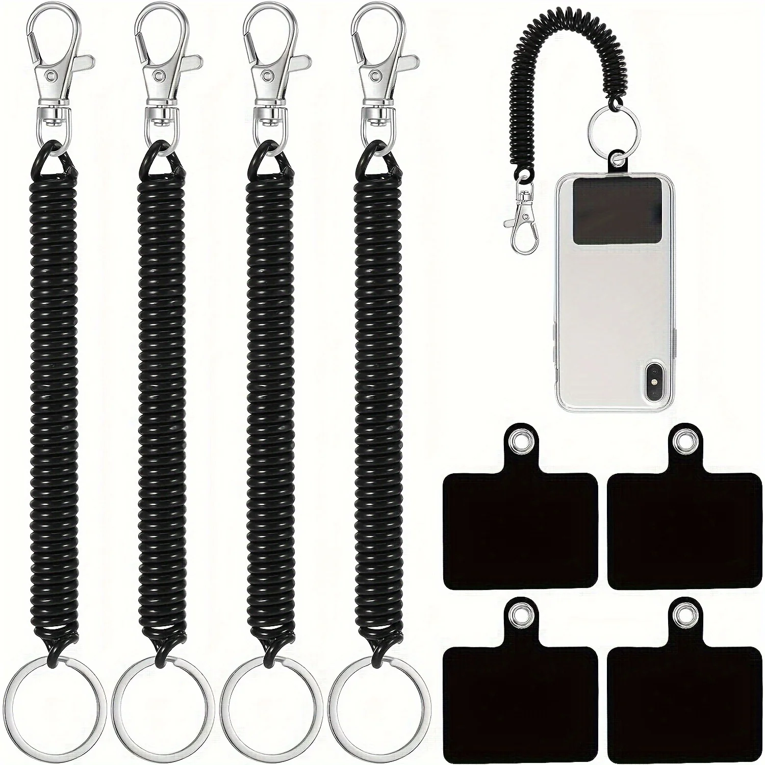 Adventure Secure Anti-Theft Phone Lanyard Set – Durable Stretch Wrist Straps (8-Pack)