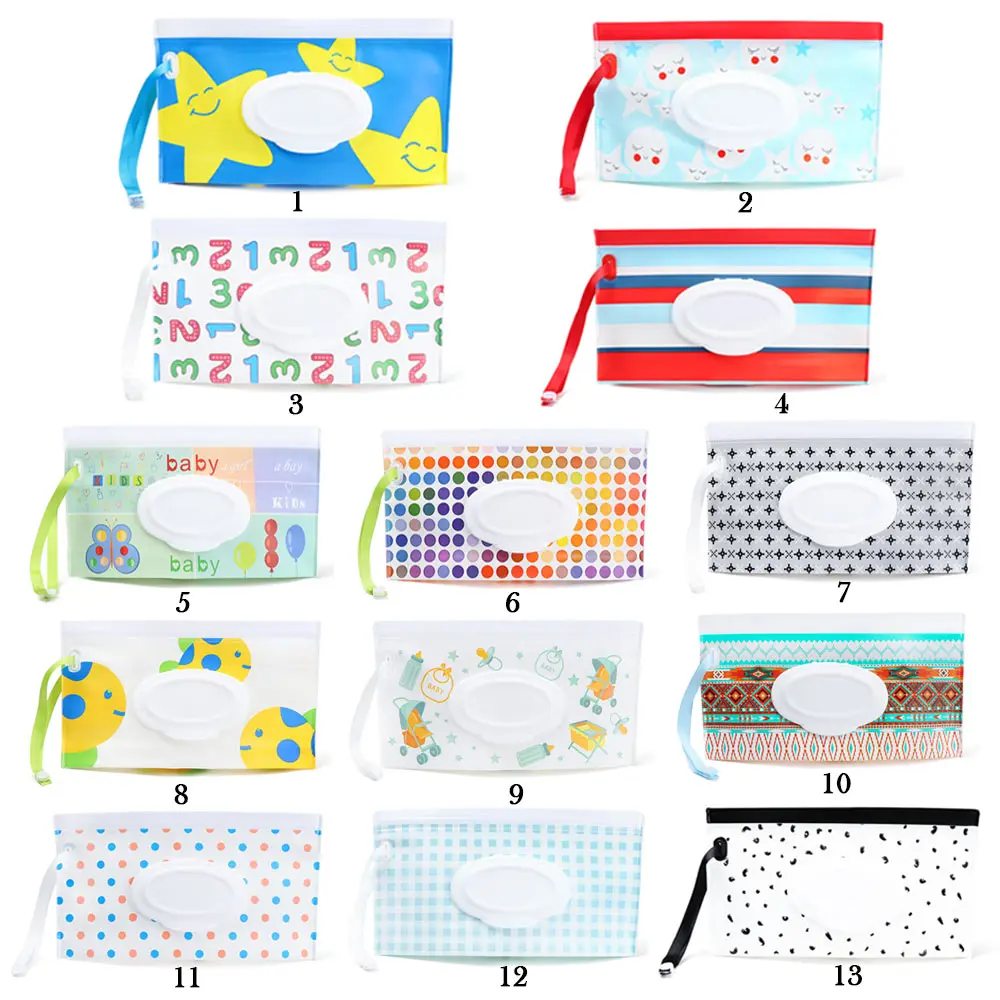 Portable Polyester Wet Wipes Bag for Baby and Home