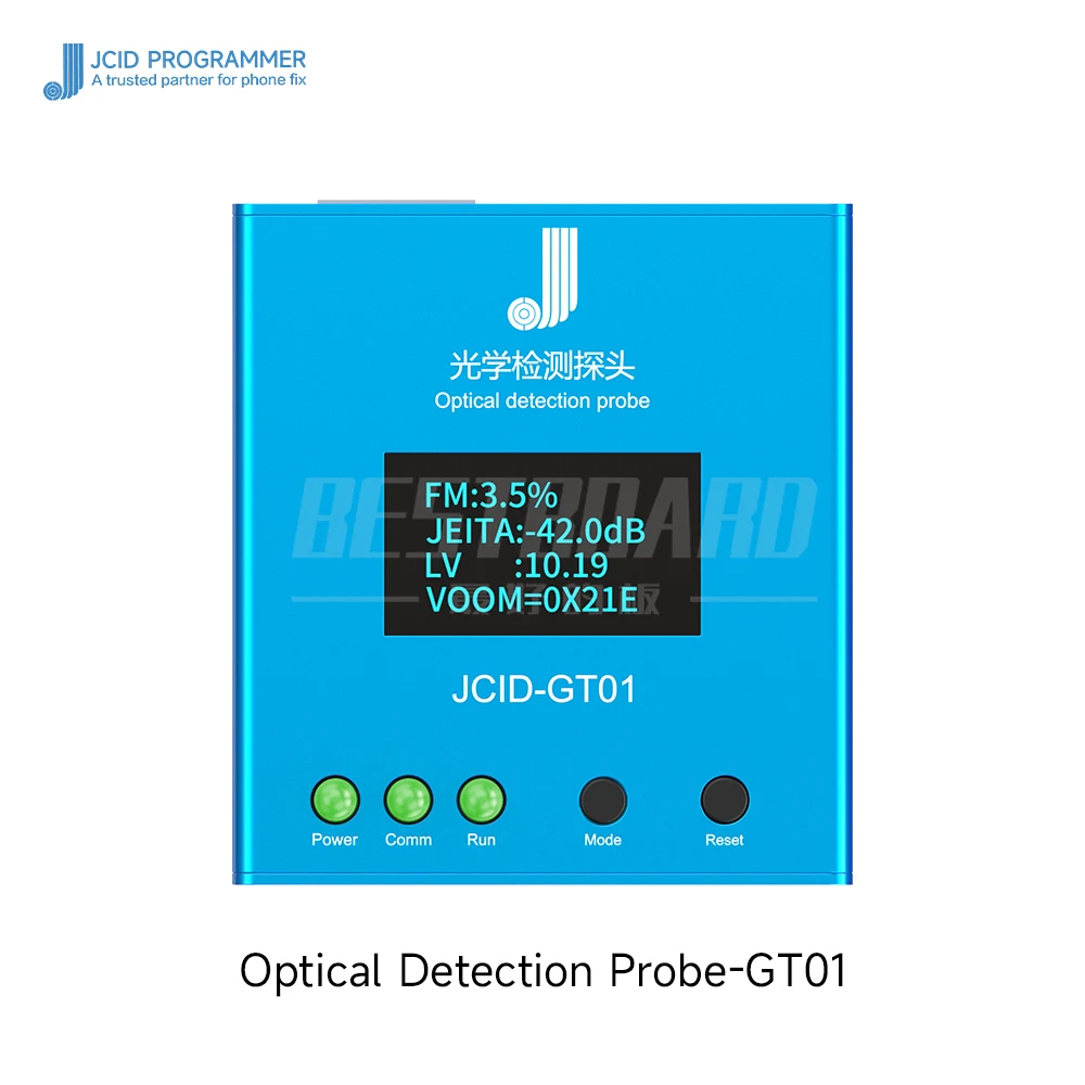 JCID GT01 스크린 광학 감지 프로브 GT01, 아이폰 6-15PM 모바일 스크린 플리커, LV 스크린 밝기 감지 지원