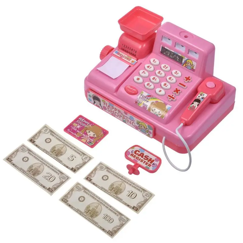 

Pretend And Play Money Cashier For Kids Cashier Register Toy For Kids Simulation House Play Parent-Child Interaction Toy For