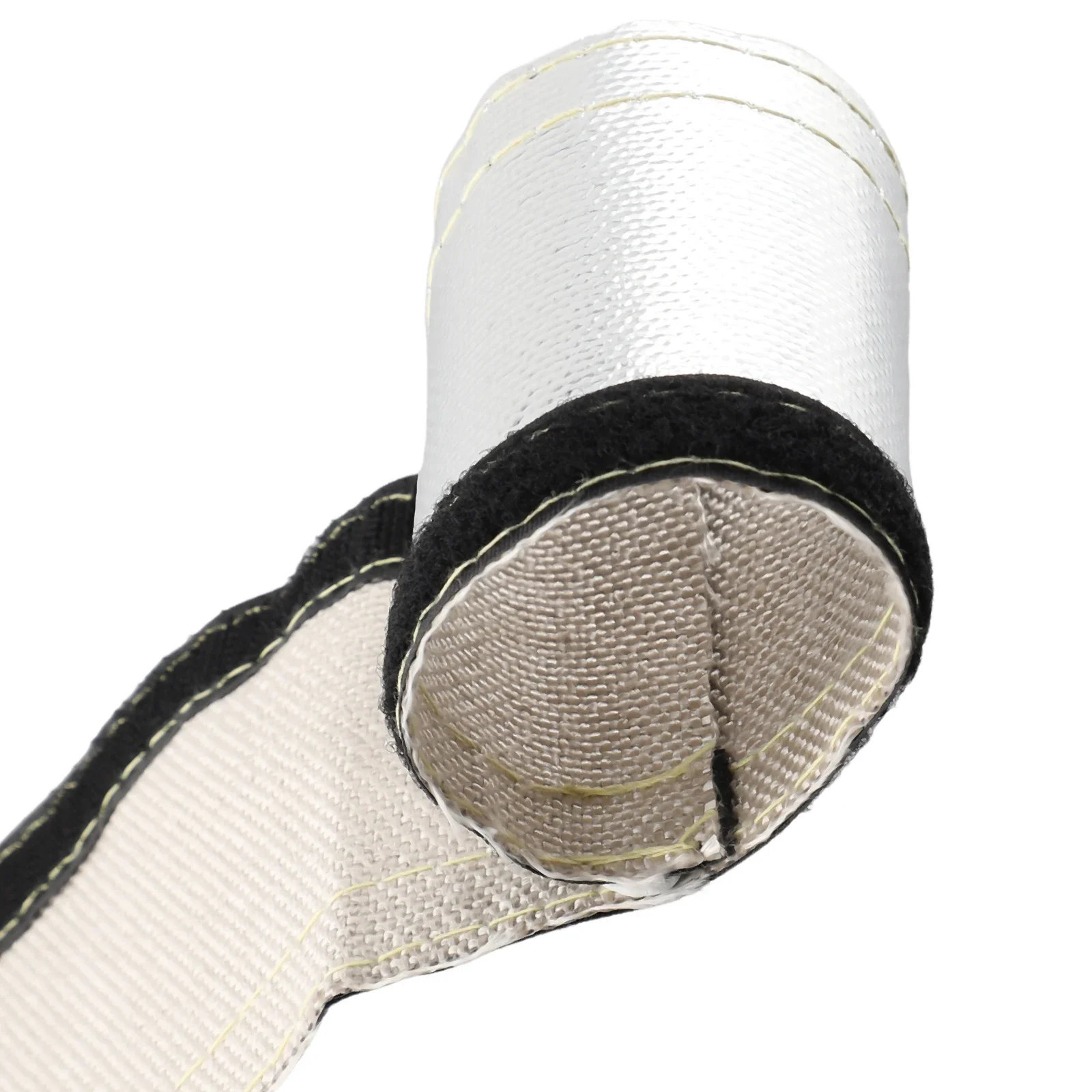Metallic Heat Shield Sleeve Car Heat Protection Film Fireproof Insulation Mat 2000&deg; Radiant Shielding Sleeve