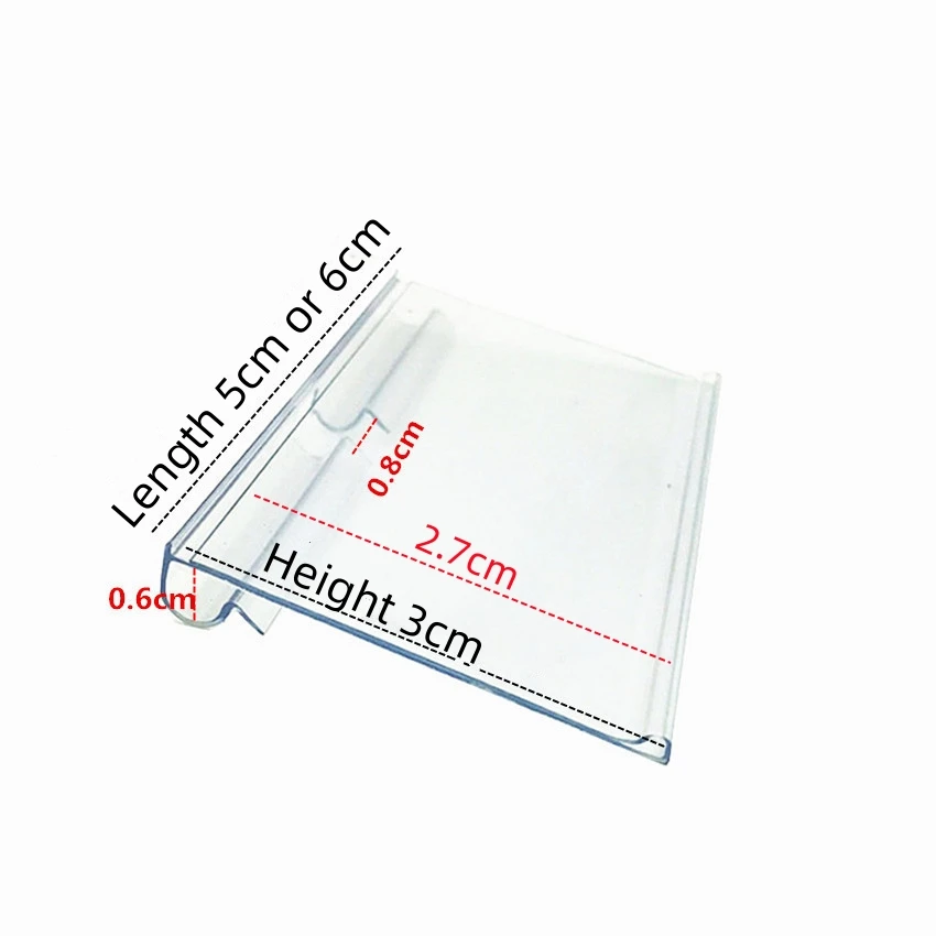 Plastic PVC Price Sign Label Display Hang Hook Display Holders Supermarket Storage Shelf 200pcs shelf label holder