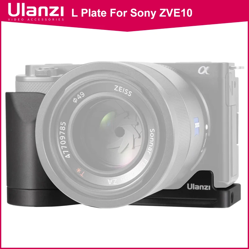 

Ulanzi UURig Camera L Plate For Sony ZVE10 Accessories Quick Release Hand Grip Mount Mic LED Light for Sony ZVE10 1/4 Arca Swiss