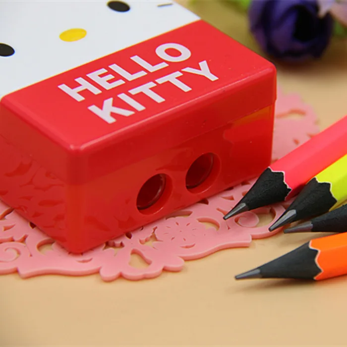 KEYROAD Kitty Cat Pencil Sharpener With Container - 1 Piece Plastic & Steel Blade Sharpener For Kids - View #4