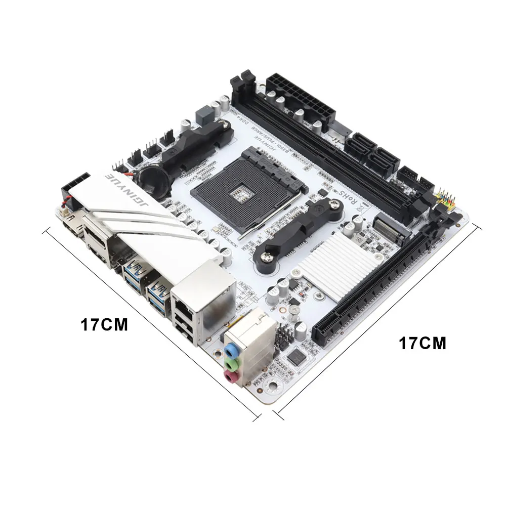 JGINYUE B350 Chip MINI-ITX AM4 DDR4 Motherboard Desktop Gaming AMD