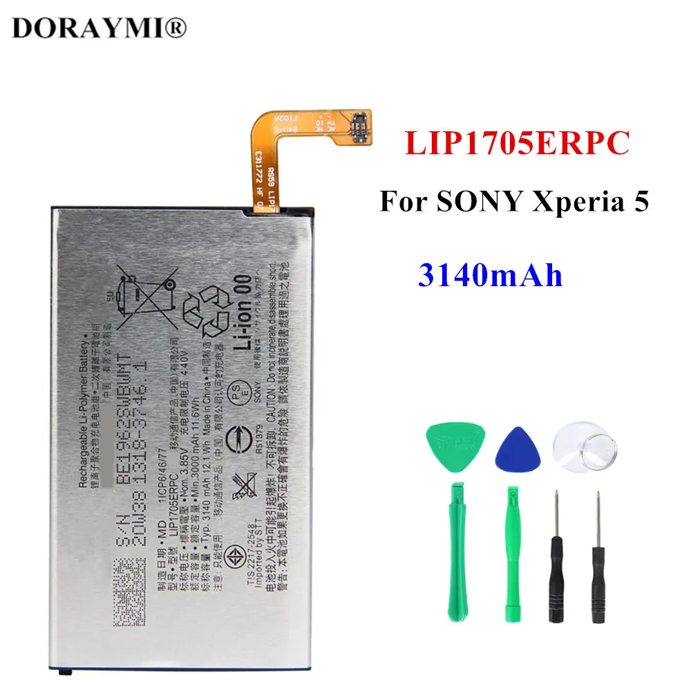 Original LIP1705ERPC Battery For SONY Xperia 5 3140mAh Phone