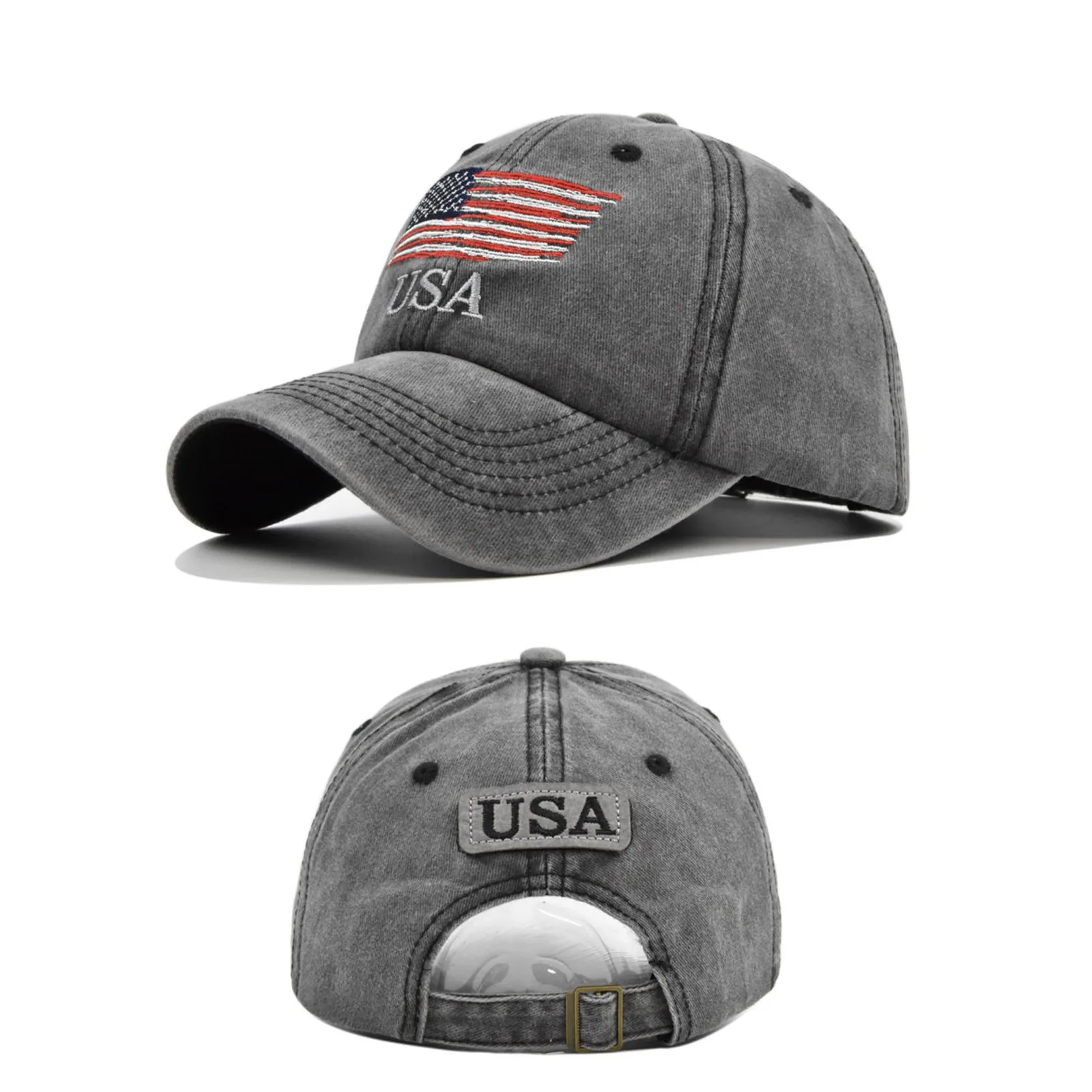 

Baseball Hats For Men 2024 American Flag Patch Breathable Mesh Classic Baseball Caps Adjust Cotton Running Ball Hats 모자 남자