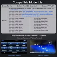 AUTOABC 2025 Carplay sans fil pour Toyota Auris C-HR 2014-2018 avec fonctions AirPlay de lien miroir automatique Android 4
