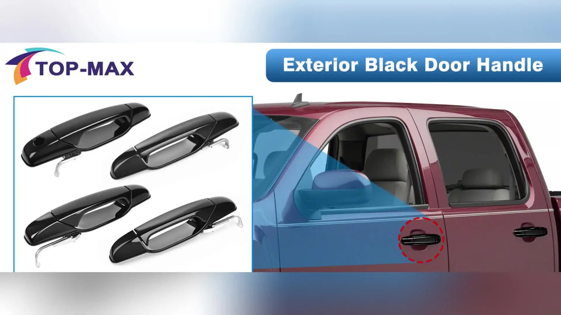 Maniglia Esterna Porta Lato Guida Cromata – Compatibile Con Chevy Silverado, Suburban, Tahoe, GMC Sierra, Yukon, Cadillac Escalade 2007-2014 – Sostituisce 20828258