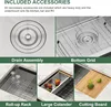 30 Inch Undermount Kitchen Sink 16 Gauge Stainless Steel Workstation Round Corners Single Bowl Under Counter 4