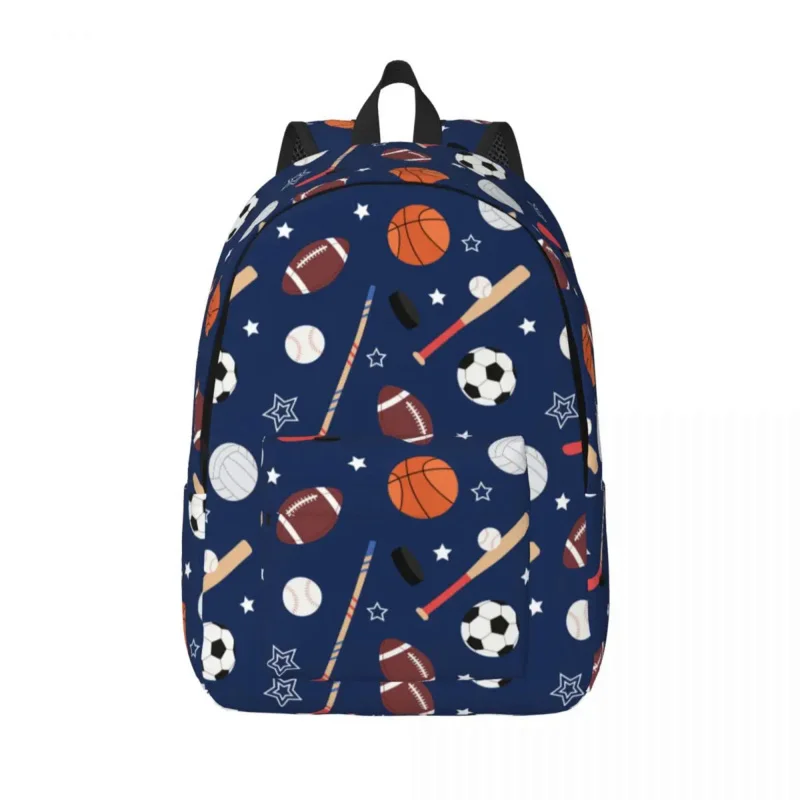 Balls For Soccer And American Football Backpack for Preschool Primary School Student Book Bags Boy Girl Kids Daypack Durable