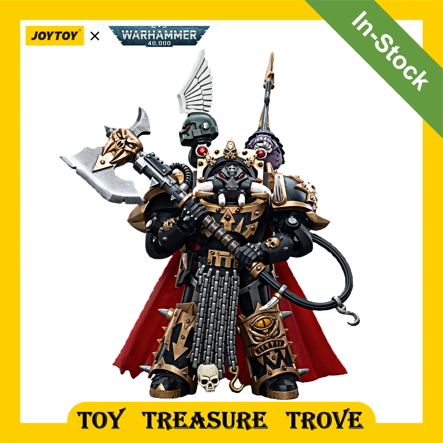 [In-Stock] Joytoy Warhammer 40K 1/18 Action Figure Chaos Space Marines Black Legion Chaos Lord Terminator Modello Militare Anime