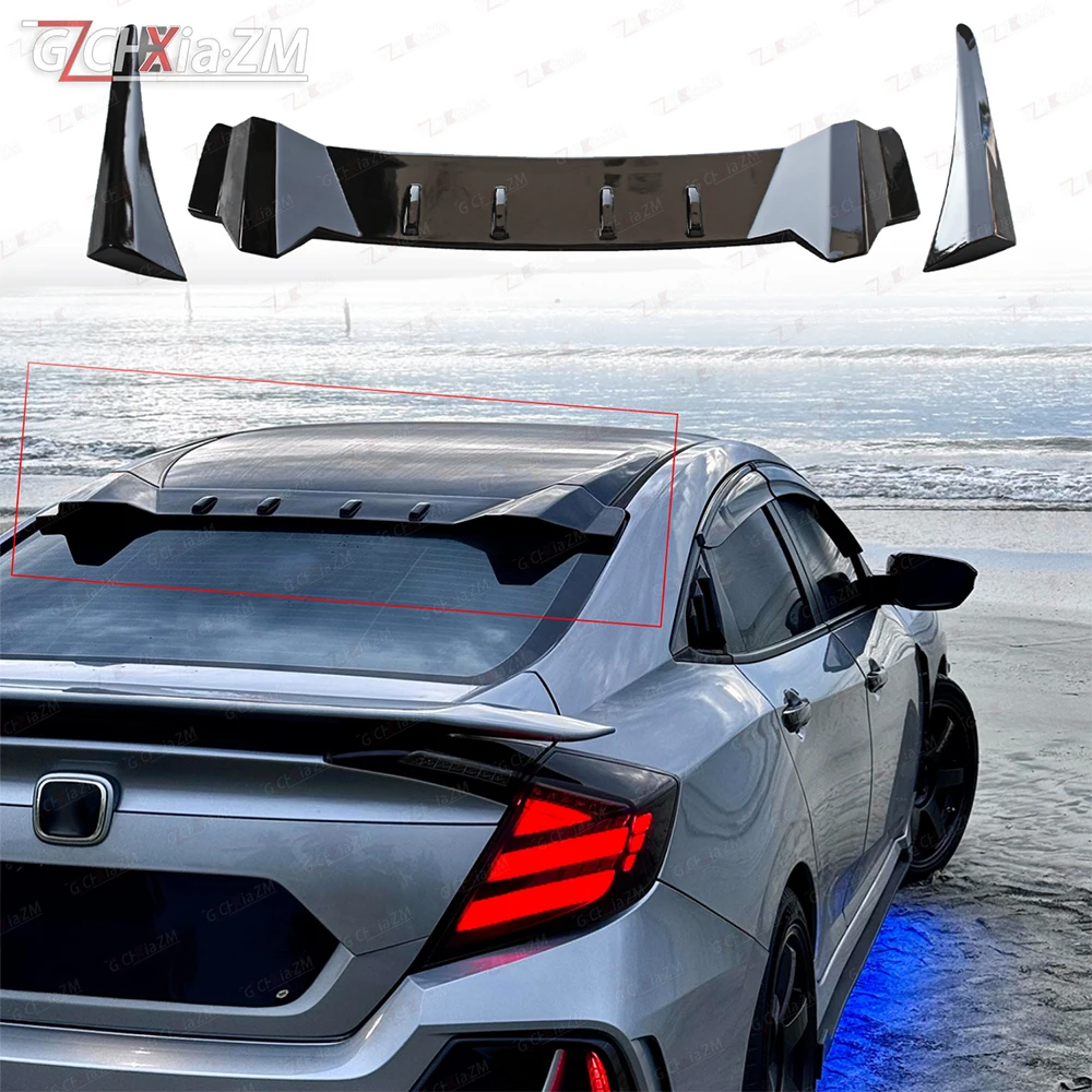 Carbon Fiber Roof Rear Spoiler Wing 3