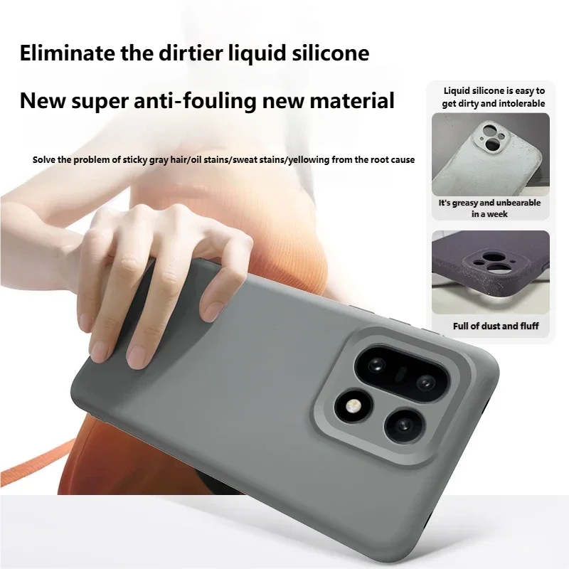 Premium Liquid Silicone Magnetic Case - Shockproof & Wireless Charging Compatible Back Cover