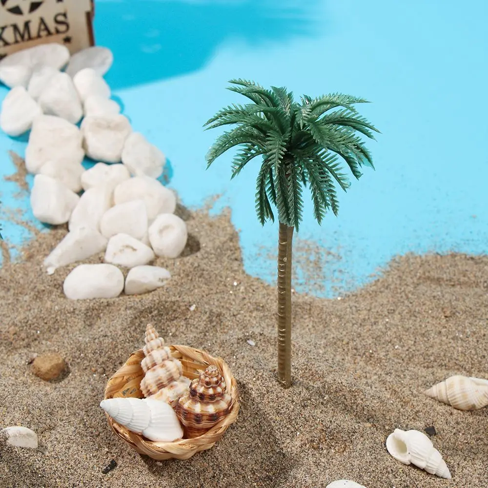 5-Piece Miniature Palm Tree Plant Pots for DIY Bonsai and Craft Scenery Decor