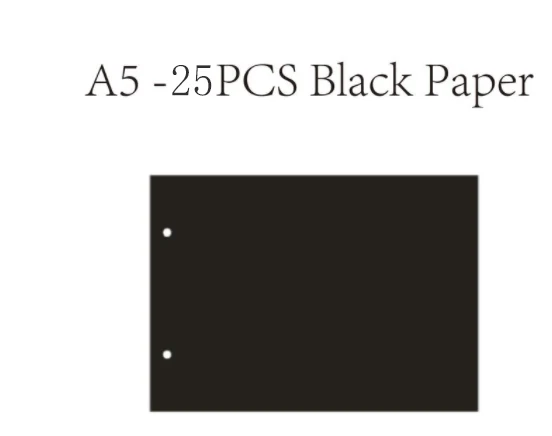 A5 black 25 pcs