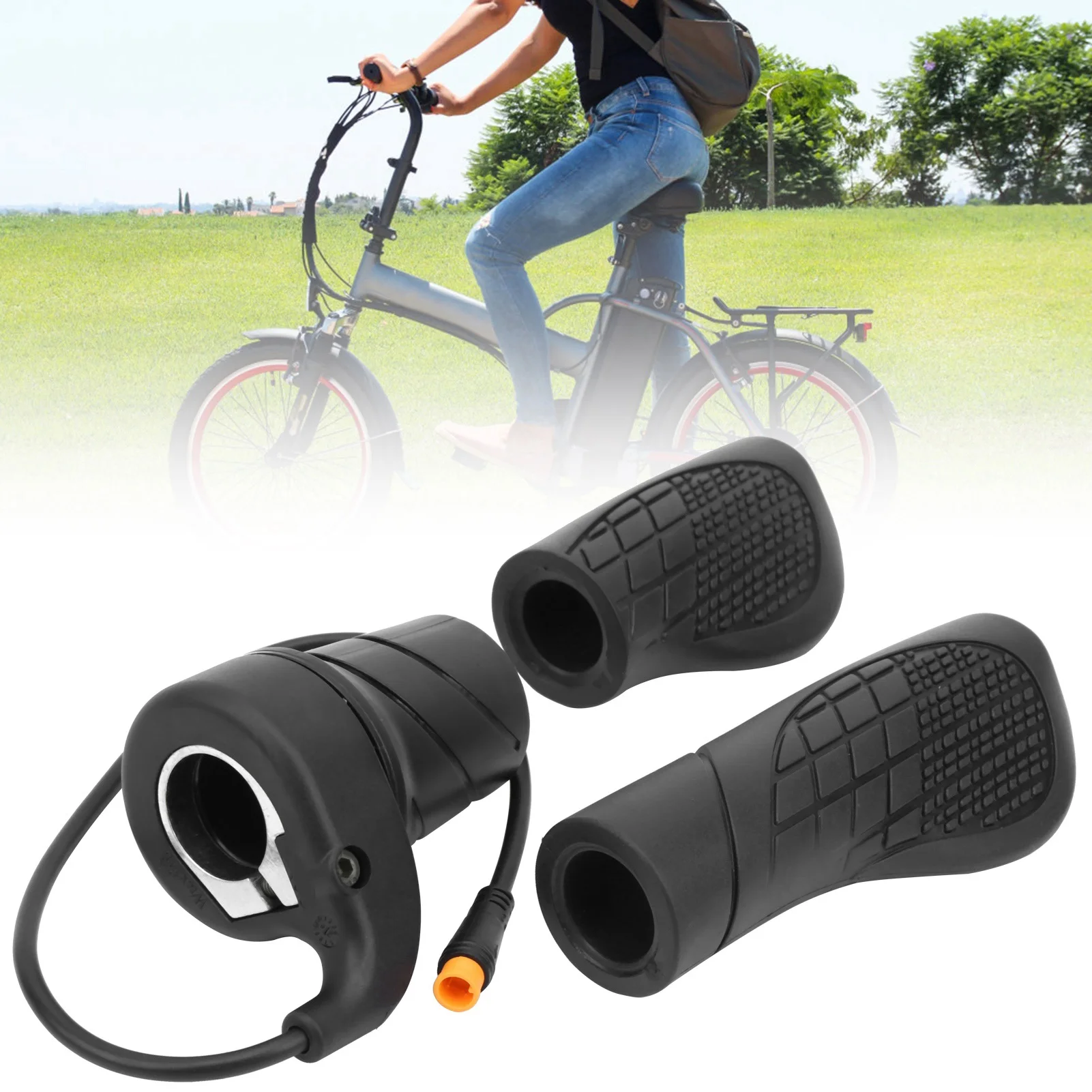Throttle Half Twist Throttle Electric Bicycle Mountain Bike Modified Part Waterproof Joint Connector Accessories