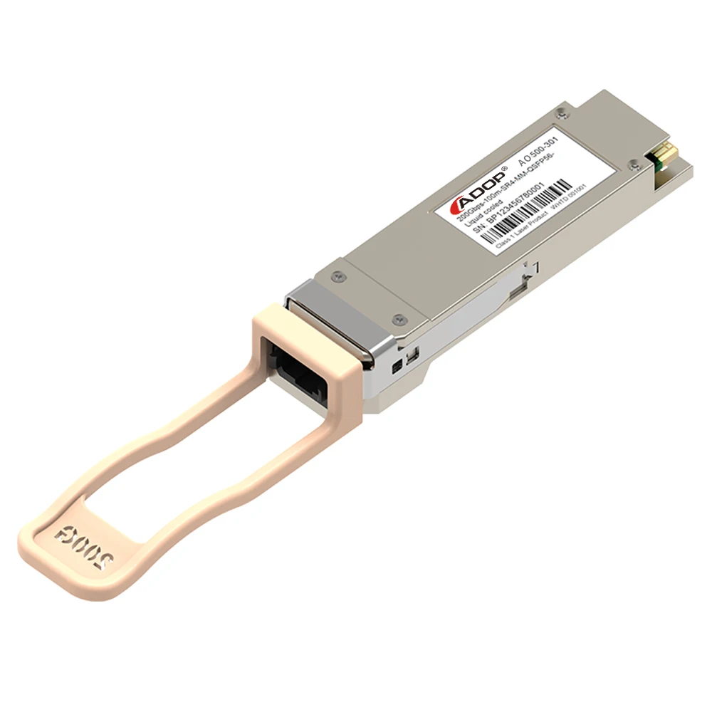 ADOP for Mellanox MMA1T00-VS Compatible 200GBASE-SR4 QSFP56 850nm 100m DOM MTP/MPO-12 MMF Optical Transceiver Module трансивер fs for mellanox mma1b00 c100d compatible 100gbase sr4 qsfp28 850nm 100m dom mtp mpo 12 mmf optical transceiver module