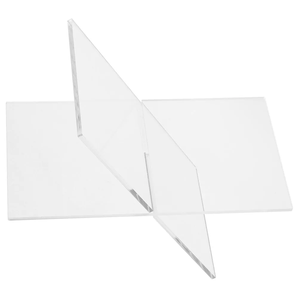1 세트 투명 아크릴 책 스탠드 홀더 요리책 잡지용 튼튼한 레시피 디스플레이 랙 태블릿 독서 주방 책상 스탠드