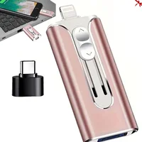 High Speed 3.0 USB Flash Drive 128GB Pen Drive For IPhone/iPad/Android/PC Pen Drive For External Memory Photo Storage Devices 5