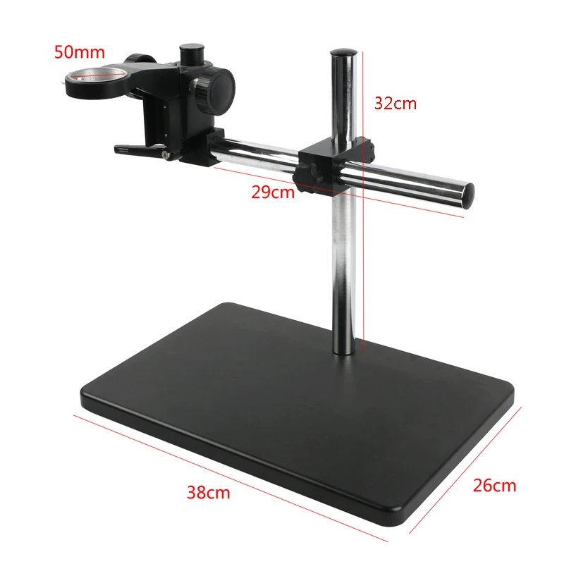 Portable Manual Focus Microscope Holder Diameter 25mm Heavy Duty Multi