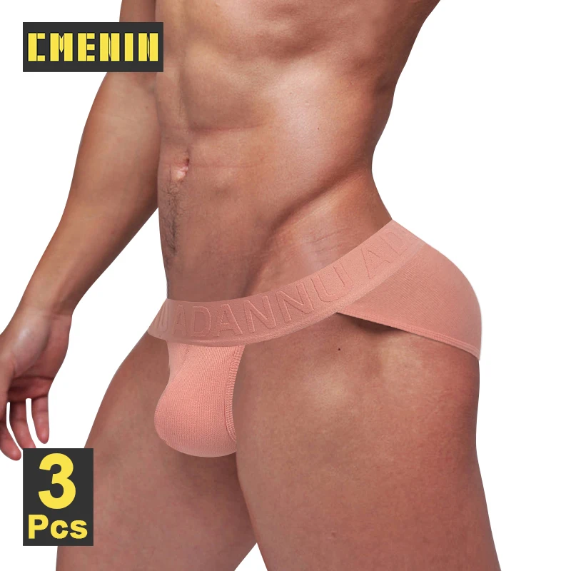 CMENIN Sexy Trendy Cotton Mens Underwear Briefs Low Waist Slip Bikini Sissy Panties Man Jockstrap Underpants Gays Men's Briefs