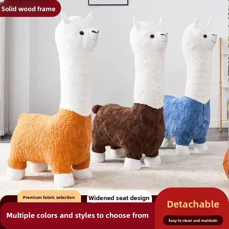 Trendy Alpaca  Bench Living Room Decoration Moving Gift Floor Standing Ornament ular Home Decorative Accories