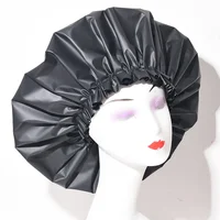 Shower Cap Large Adjustable Reusable Waterproof Bath Caps for Dreadlocks Women Girls Braids SPA Long Hair Bathroom Hat 2