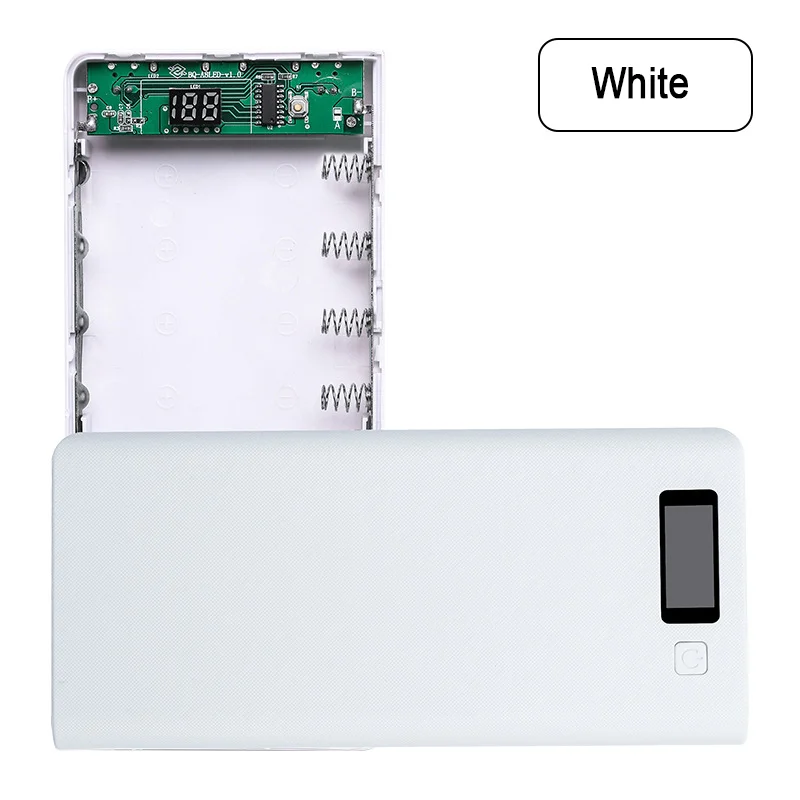 Portable Dual USB Power Bank Battery Holder Case for Mobile Phone