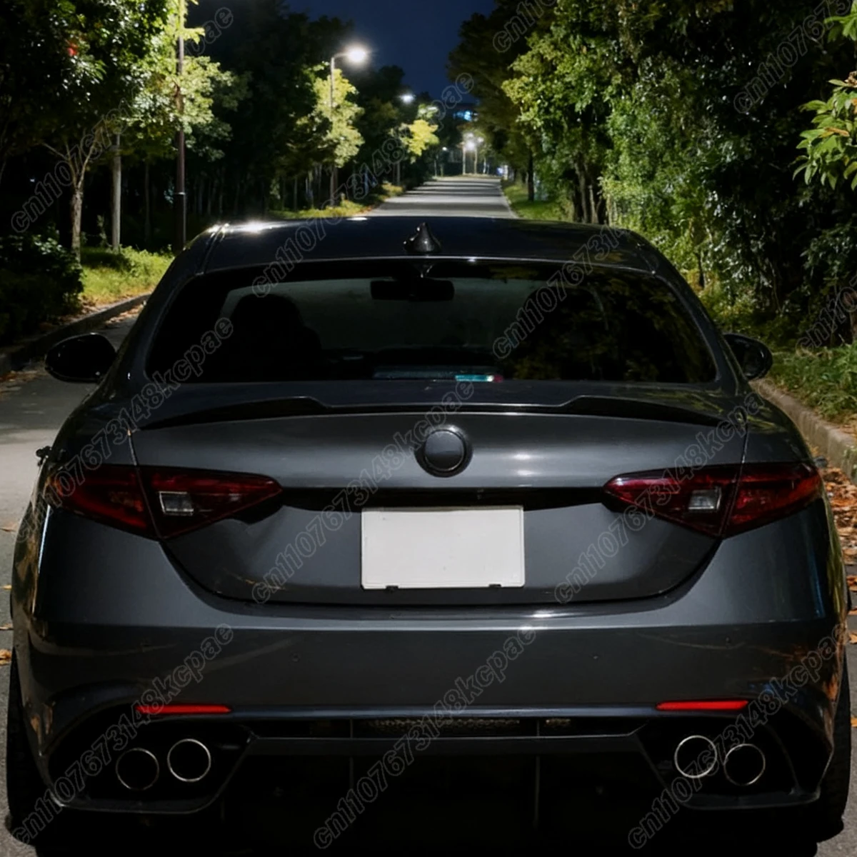 Per Alfa Romeo Giulia Berlina Quadrifoglio Verde 2015 2016 2017 2018 2019 Automobile Posteriore Centrale Spoiler Bordo Decoraiton Body Kit - Image 5