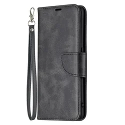 Funda de cuero con flip y hebilla magnética de lujo
