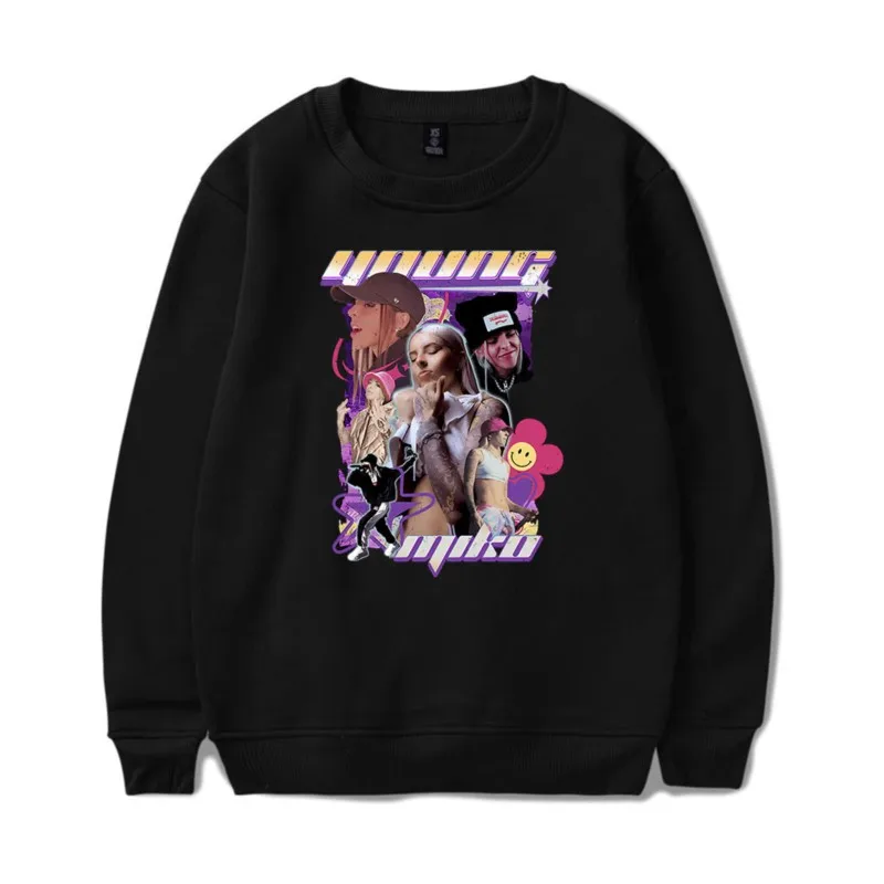 

Свитшот Young Miko Merch с длинным рукавом и круглым вырезом, зимний свитшот для женщин и мужчин, уличная одежда унисекс в стиле хип-хоп в стиле рэпера