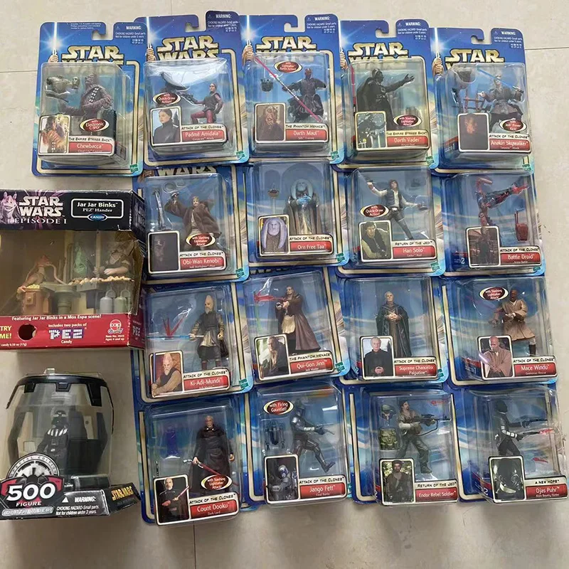 Star Wars Action Figure Chewbacca Padme Amidala Orn Free Taa Darth Vader Mace Windu Model Toys Limited Edition Collection Gifts