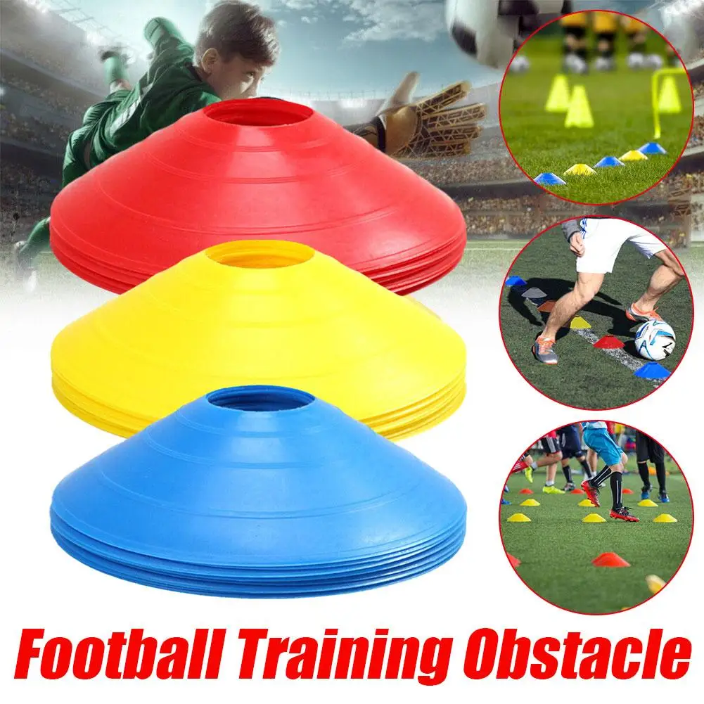 

10 шт. тренировочный футбольный мяч, игровой диск, гибкость, Искусственные пластиковые спортивные конусы, диск, многофункциональный держатель для тренировок с пространством T4D2