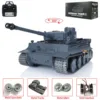 Outdoor Toys Heng Long 1/16 Scale 7.0 Upgraded Version German Tiger I RTR RC Tank 3818 Metal Tracks Radio Smoke  Model Gift 1