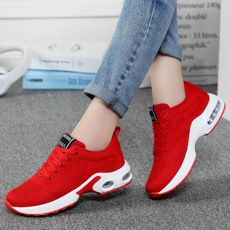 Hot Sale Ladies Running Shoes Comfortable Outdoor Shock Absorption Sports Lightweight Air Cushion Sneakers  zapatillas mujer