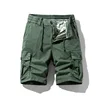 Multi-Color Workwear Shorts Men's Loose Straight Climbing Pants Casual Versatile Multi-Pocket Pants Lace-up Cropped Pants 4