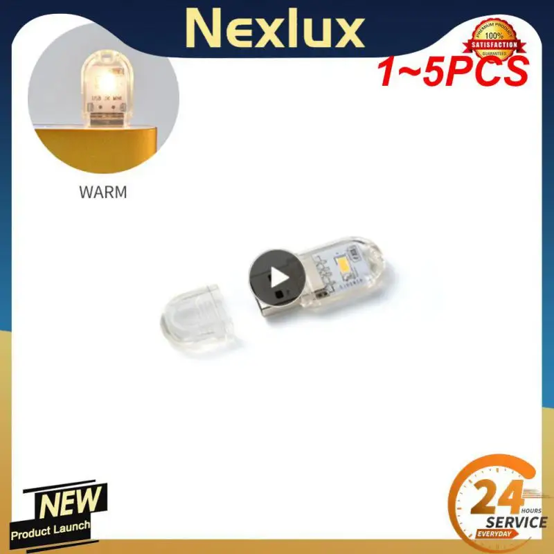 

1~5PCS Plug Lamp LED Light For Power Bank/computer Mini Led Book Lamp Protection Night Light Laptop Small Reading Light