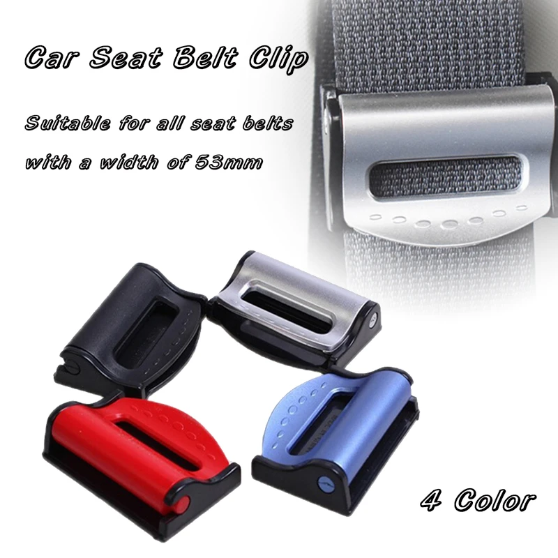 Gray DYSCN Universal Seatbelt Adjuster Car Shoulder Strap Positioner Clips Comfort Auto Belt Clip 