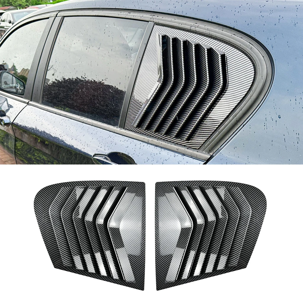 

For BMW 1 Series F20 118i 120i 2011-2019 Car Rear Window Shutter Cover Trim Window Louver Side Vent Trim Accessories