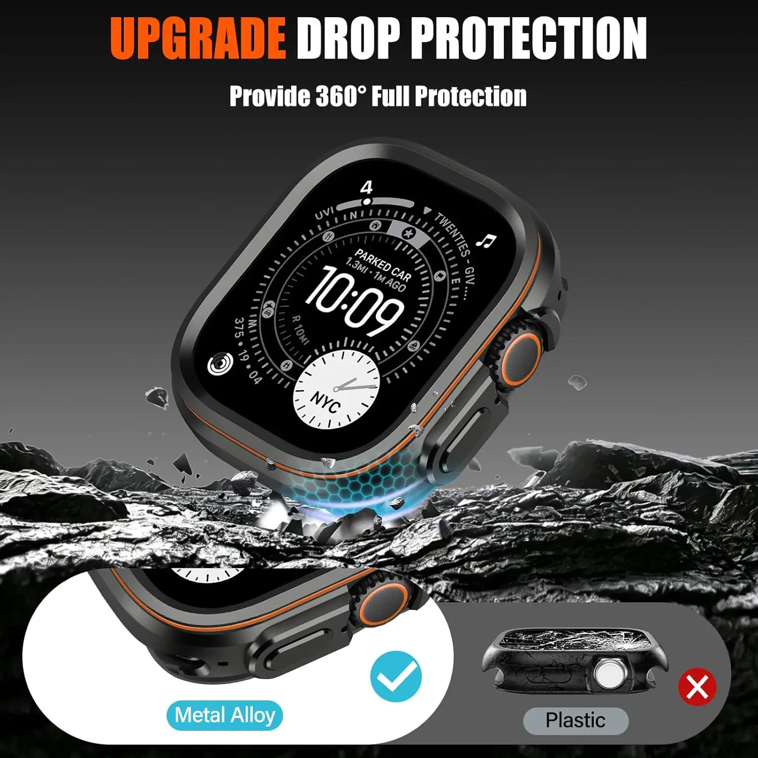Metal Rugged Protective Bumper and Back Cover