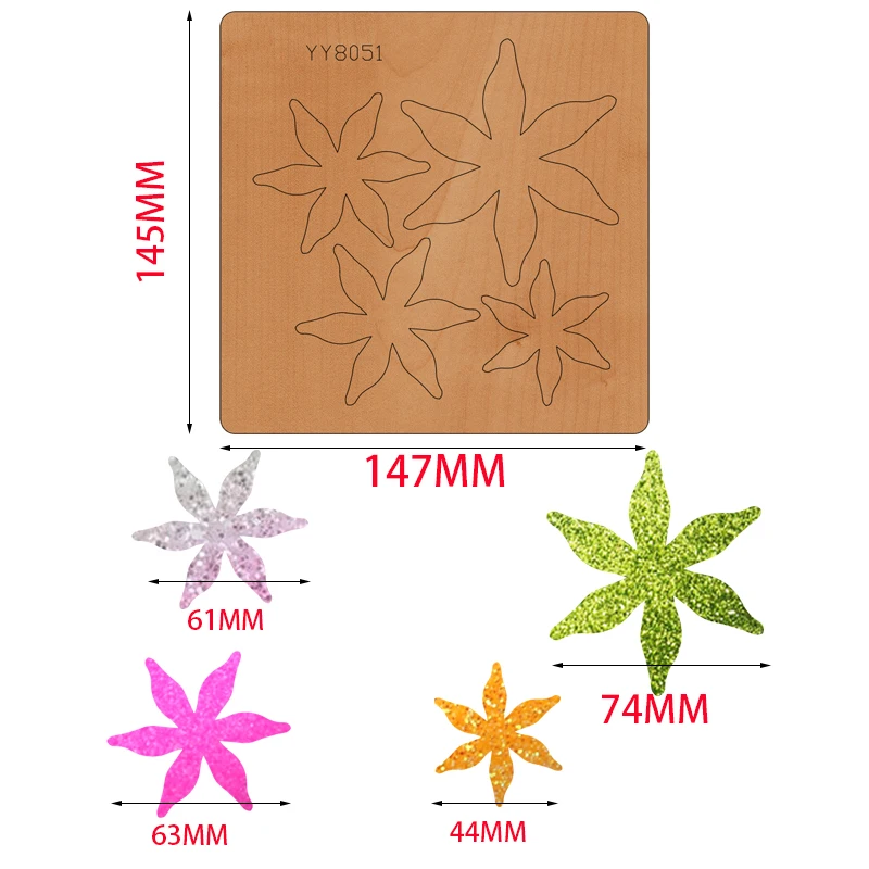 

Mosaic flower mold knife model is suitable for all cutting machines on the market die cuts scrapbooking dies
