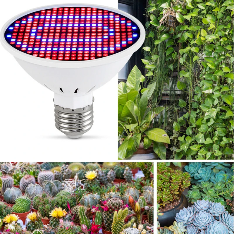 LED Grow Lamp LED Plant Light Growing Lamp Bulb 300LED Full Spectrum E27 For Greenhouse Indoor Seedling Flower