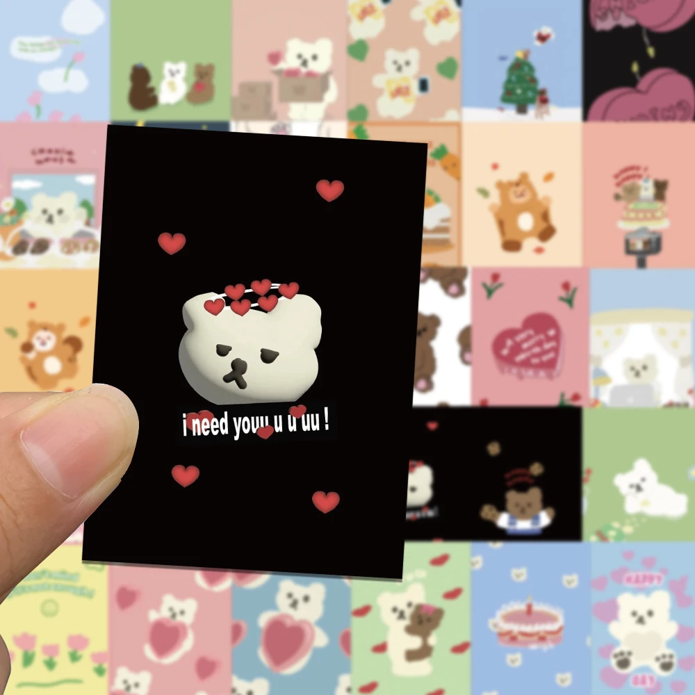 Tiny Baby Bear Sticker Pack Stationary Kawaii Cute