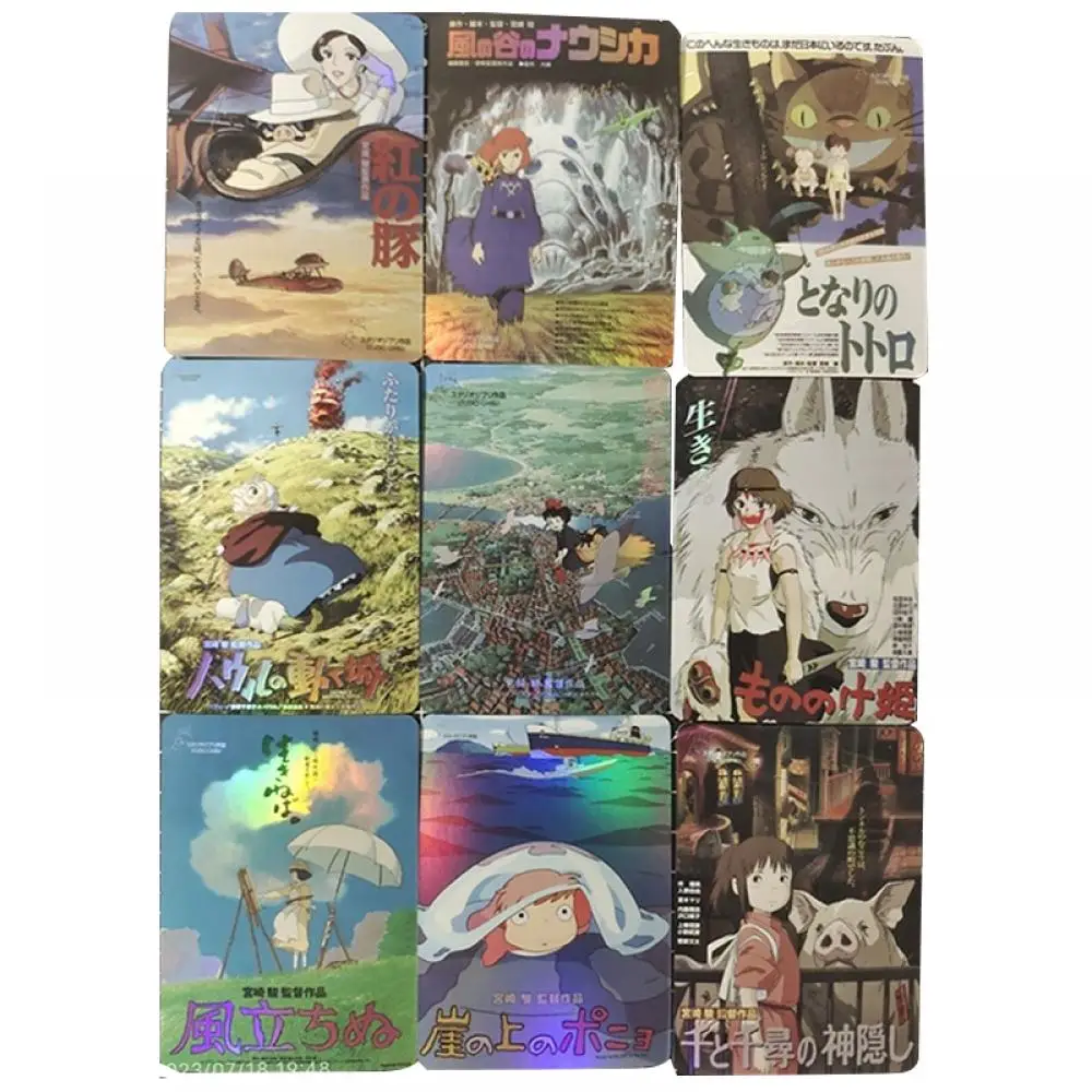 

Anime Miyazaki Hayao Sen to Chihiro no kamikakushi ogino chihiro Ponyo collection card Christmas birthday gift Board game card