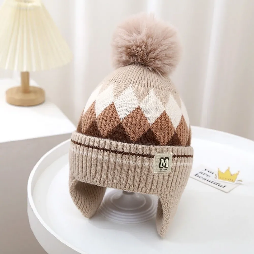 Warm Knitted Windproof Hat for Kids Cold Weather Ear Protection