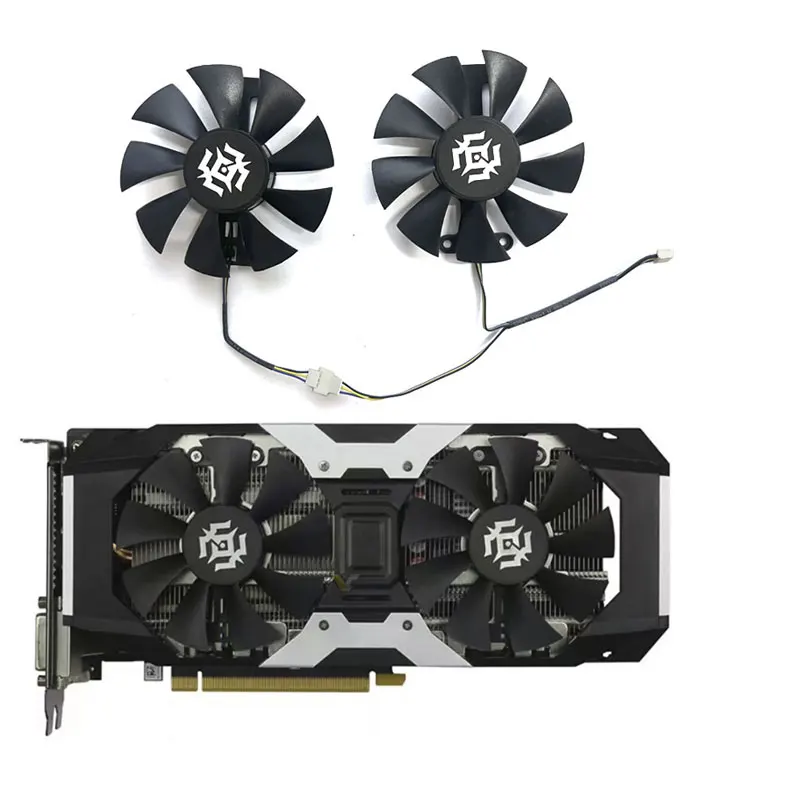 Новинка, запасной вентилятор для графической карты ZOTAC GeForce GTX1060 1050 1050ti X-GAMING OC GA91S2U GFY09010E12SPA