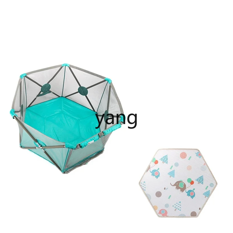 LMM Toddler Game Fence Installation-Free Foldable Infant Protective Grating Living Room